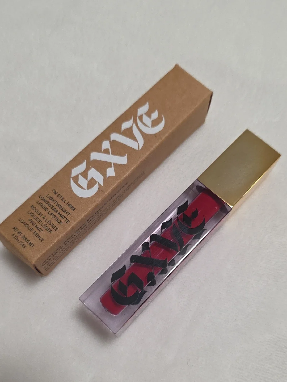 NIB GXVE Beauty I'm Still Here Lightweight Longwear Matte Liquid Lipstick